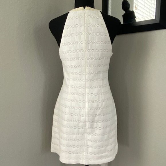 LILLY PULITZER Jenna White Halter Shell Shift Dress Small - Picture 7 of 16